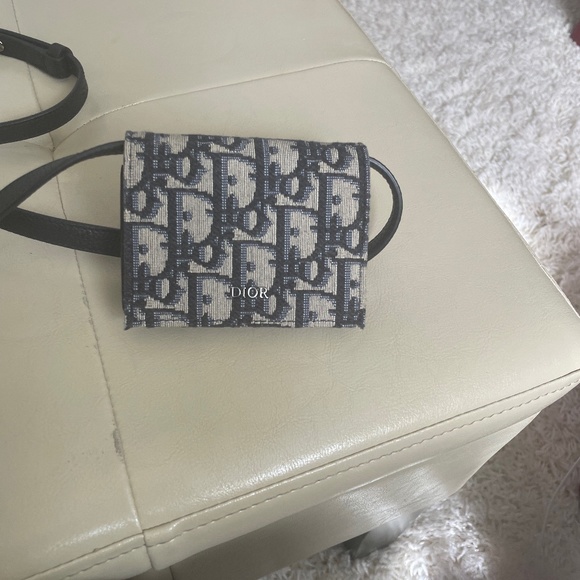 Mini Dior pouch with a strap - Picture 1 of 11